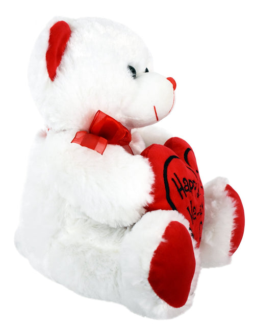 Load image into Gallery viewer, Soft Stuffed Teddy Bear - Happy Valentine&#39;S Day Bear for Girlfriend, Boyfriend, Wife, Husband - White with Red Message
