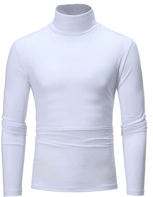 Load image into Gallery viewer, New Fashion Mens Cotton Turtle Neck Turtleneck Sweaters Stretch Shirt Tops plus Size
