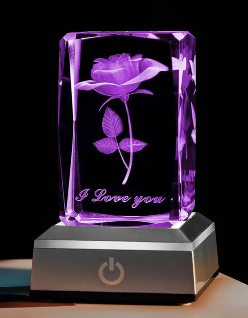 Load image into Gallery viewer, Exquisite Vibrant LED Rose Night Light - Beautiful, Colorful Anniversary, Christmas, Valentine&#39;S Day, Birthday Gift for Mother,
