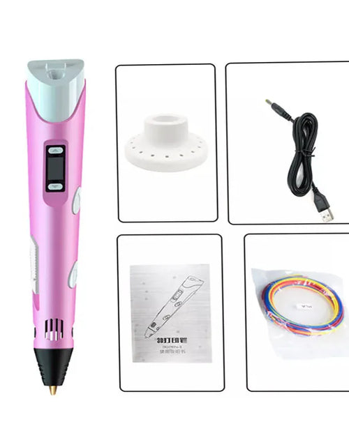 Load image into Gallery viewer, 3D Printing Pen Set USB Doodle Drawing LCD Screen and 3 Free Filaments Kid Gift
