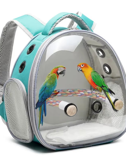 Load image into Gallery viewer, New Bird Carrier Small Pet Travel Bag for Small Parrot Lightweight Portable Backpack Sugar Glider Hamster Cage 12.6Inch Tall
