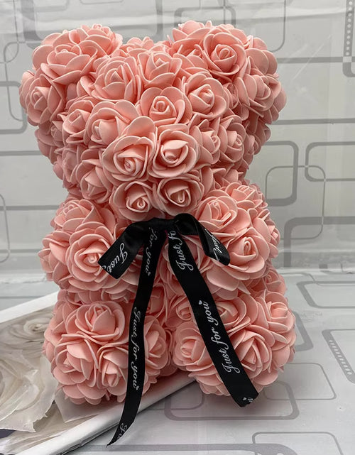 Load image into Gallery viewer, NEW Valentines Day Gift 25Cm Red Bear Rose Teddy Bear Rose Flower Artificial Decoration Christmas Gift for Women Valentines Gift
