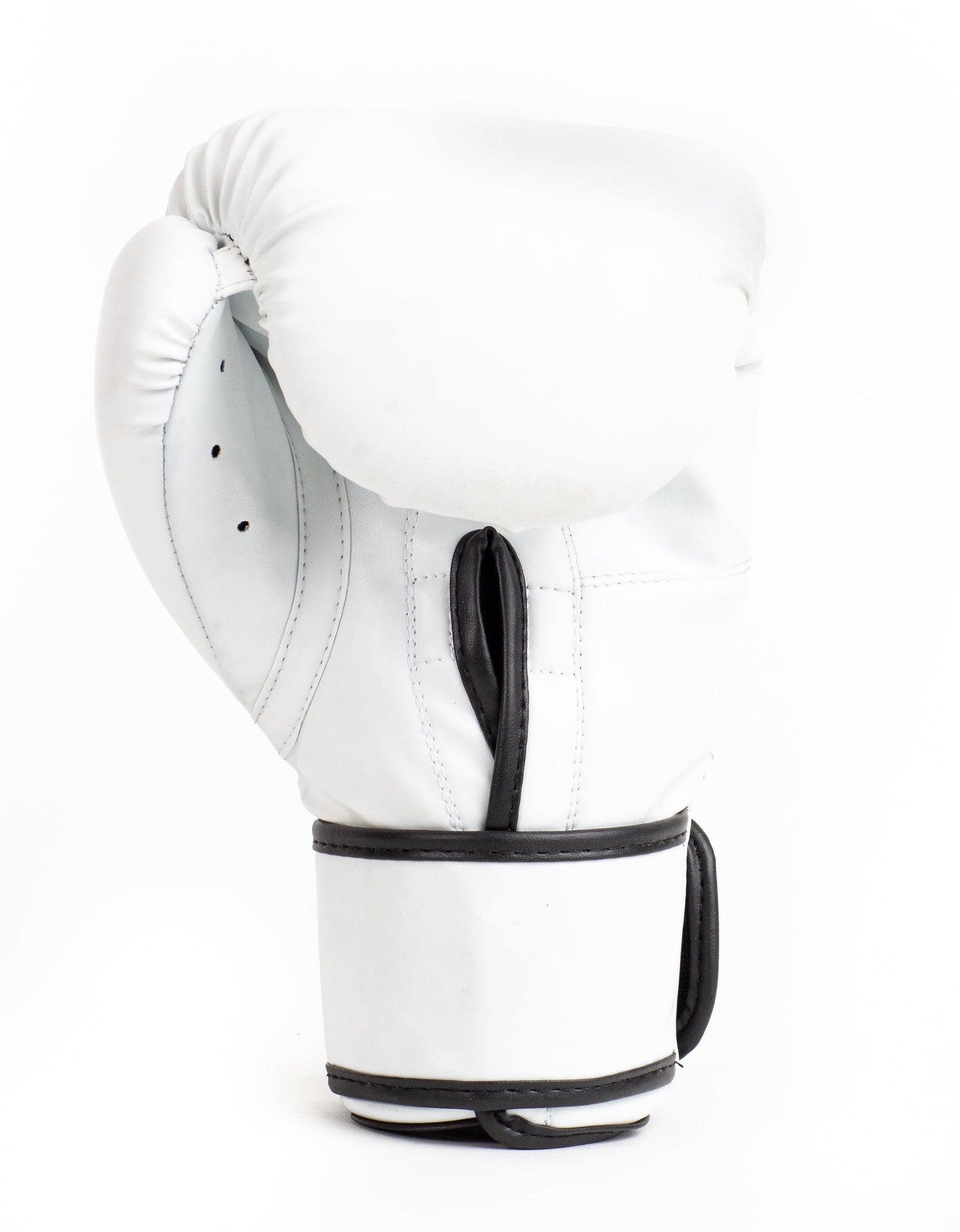 Synthetic Leather Core Training Gloves for Boxing, White, S/M