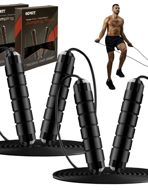 Load image into Gallery viewer, XPRT Fitness Pro Jump Rope - Tangle-Free with Ball Bearings, Adjustable 13Ft
