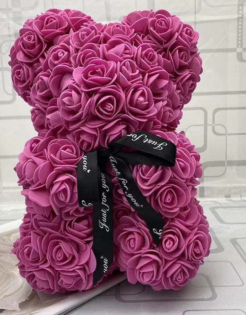 Load image into Gallery viewer, NEW Valentines Day Gift 25Cm Red Bear Rose Teddy Bear Rose Flower Artificial Decoration Christmas Gift for Women Valentines Gift
