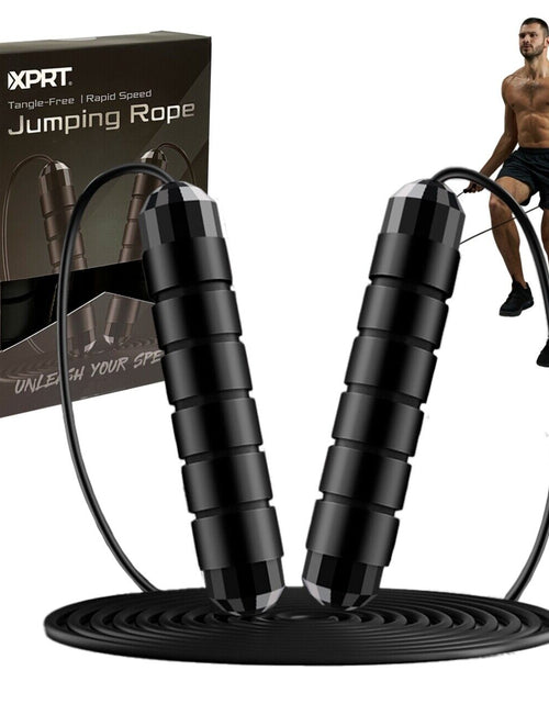 Load image into Gallery viewer, XPRT Fitness Pro Jump Rope - Tangle-Free with Ball Bearings, Adjustable 13Ft
