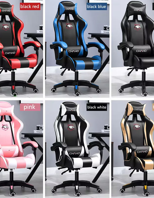 Load image into Gallery viewer, WCG Gaming Chair Computer Chair High-Quality Gaming Chair Leather Internet LOL Internet Cafe Racing Chair Office Chair Gamer New
