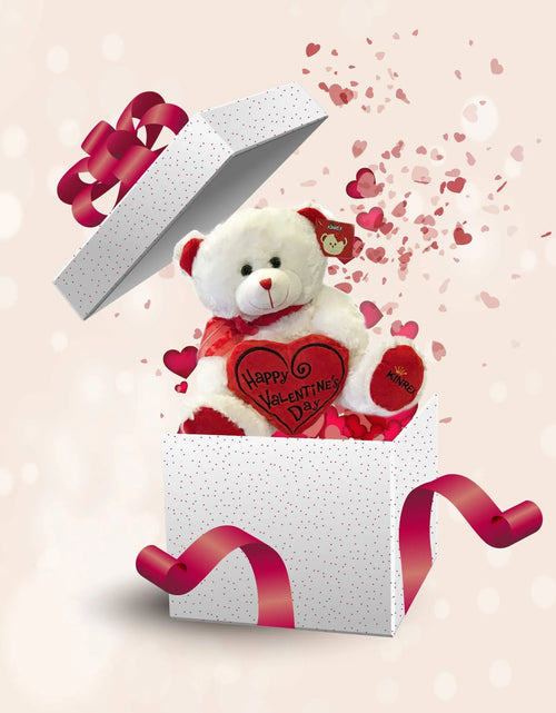 Load image into Gallery viewer, Soft Stuffed Teddy Bear - Happy Valentine&#39;S Day Bear for Girlfriend, Boyfriend, Wife, Husband - White with Red Message
