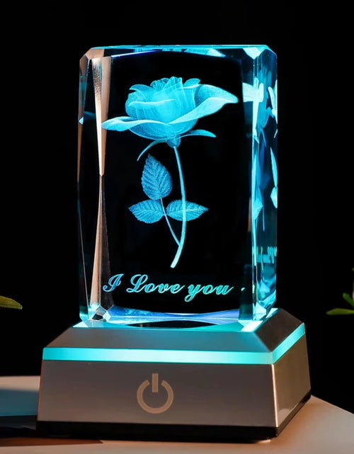 Load image into Gallery viewer, Exquisite Vibrant LED Rose Night Light - Beautiful, Colorful Anniversary, Christmas, Valentine&#39;S Day, Birthday Gift for Mother,
