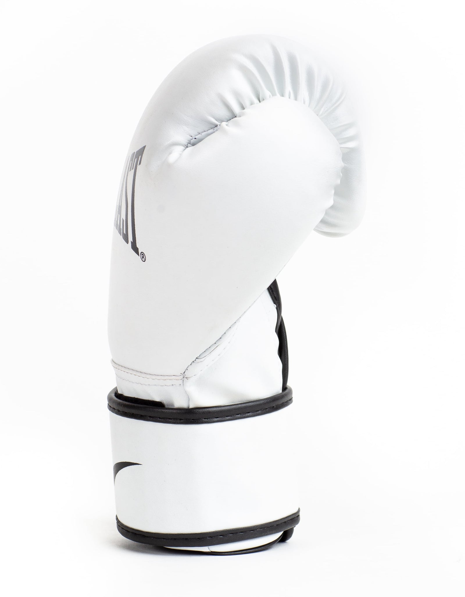 Synthetic Leather Core Training Gloves for Boxing, White, S/M