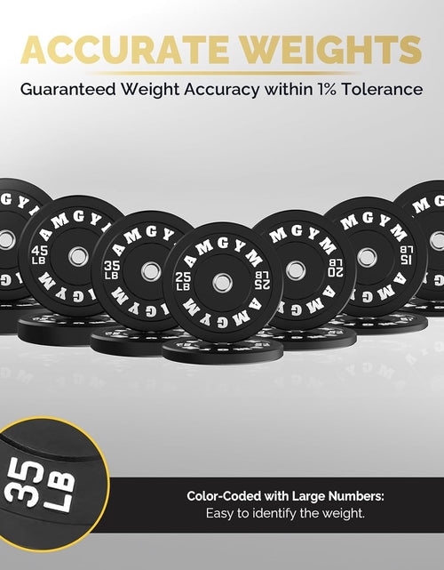 Load image into Gallery viewer, LB Bumper Plates Olympic Weight Plates, Bumper Weight Plates, Steel Insert, Strength Training
